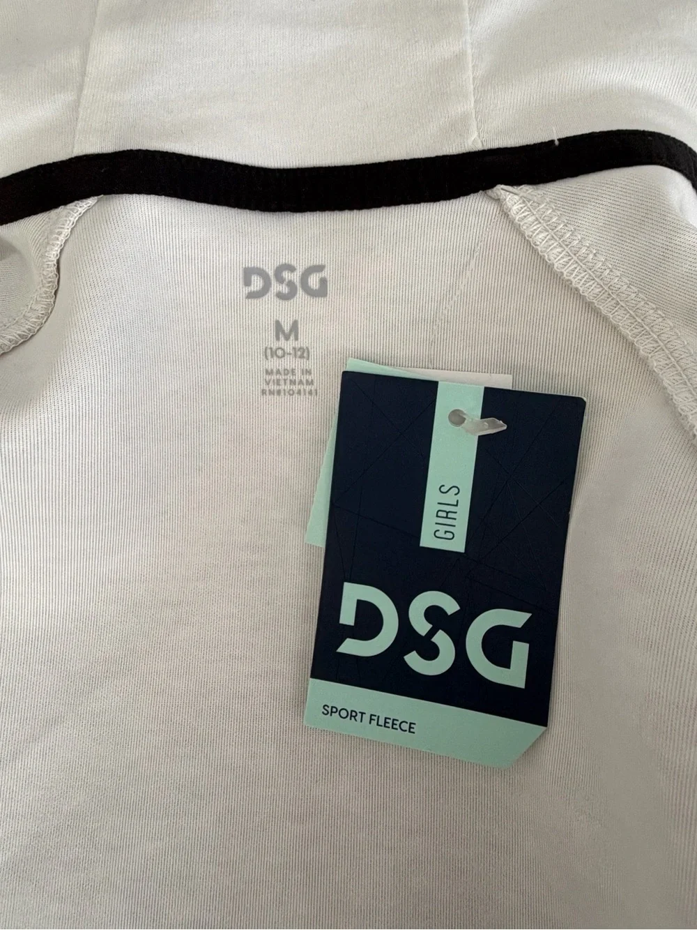 Light Gray Zip-Up Hoodie Jacket - M (10-12)